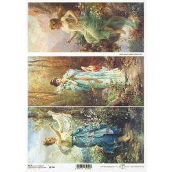 Papier ryżowy ITD A4 R1704, obrazy, malarstwo, kobieta